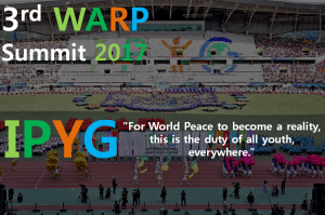 A STEP TOWARDS PEACE IPYG : Passionate Young Peace Movements Peace Legislate Peace Campaign IWPG IPYG international law HWPL DPCW 3rd WARP Summit 2017   