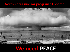 A STEP TOWARDS PEACE North Korea nuclear : Peace Messenger, Together Peace messengers together   