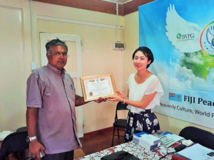 A STEP TOWARDS PEACE Fiji Peace Steering Committee World Interfaith Harmony Week (WIHW) WARP UN Publicity Ambassadors Legislate Peace Campaign international NGO HWPL Fiji Peace Steering Committee Fiji Peace Fiji Father Peter Parlad Kumar DPCW Advisory Council #LegislatePeace   