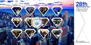 A STEP TOWARDS PEACE 28th World Peace Tour is for Advancing Peace WARP Summit to end WAR Publicity Ambassadors Peace messengers of peace Legislate Peace Campaign LA HWPL DPCW Declaration of World Peace America Advisory Council Advancing Peace in the Americas Advancing Peace 28th_Peacetour   