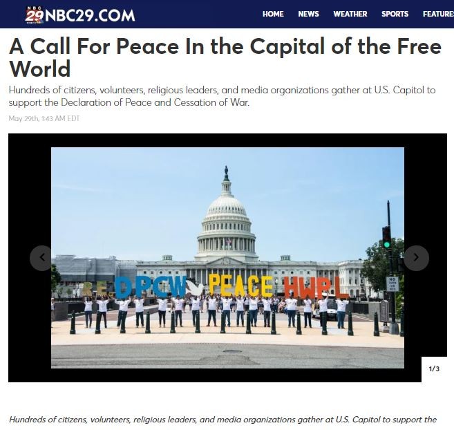 A STEP TOWARDS PEACE Washington D.C. and Romania News about HWPL Peace Walks What is HWPL Washington D.C. Romania RE_Peaceletter Reply Peacewalk Peace Letter NBC4 NBC29 Manheelee Man Hee Lee biography letter of peace letter for peace IWPG IPYG HWPL peace quotes HWPL Fox5 DPCW ANTENA3 Albaiulianul ABC7   