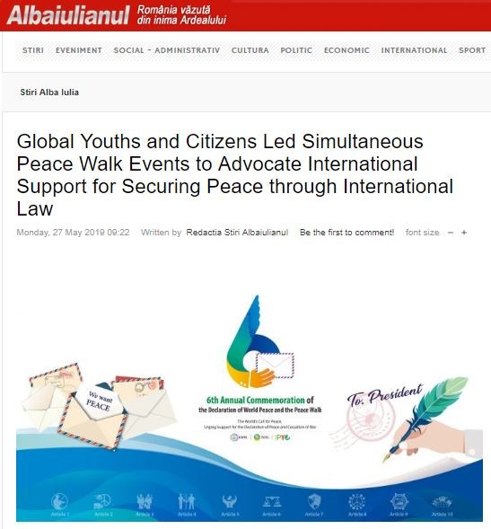 A STEP TOWARDS PEACE Washington D.C. and Romania News about HWPL Peace Walks What is HWPL Washington D.C. Romania RE_Peaceletter Reply Peacewalk Peace Letter NBC4 NBC29 Manheelee Man Hee Lee biography letter of peace letter for peace IWPG IPYG HWPL peace quotes HWPL Fox5 DPCW ANTENA3 Albaiulianul ABC7   