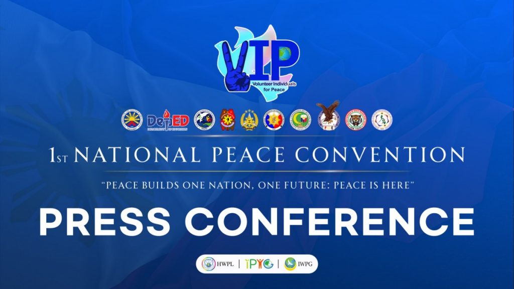 A STEP TOWARDS PEACE Philippine Mindanao Peacebuilding Philippine National_Peace_Conference Mindanao Peace Monument HWPL Great Legacy Chairman_LeeManHee 1st National Peace Convention A STEP TOWARDS PEACE 1st National Peace Convention Press Conference in the Philippines Philippine Mindanao Peacebuilding Philippine National_Peace_Conference Mindanao Peace Monument HWPL Great Legacy Chairman_LeeManHee 1st National Peace Convention