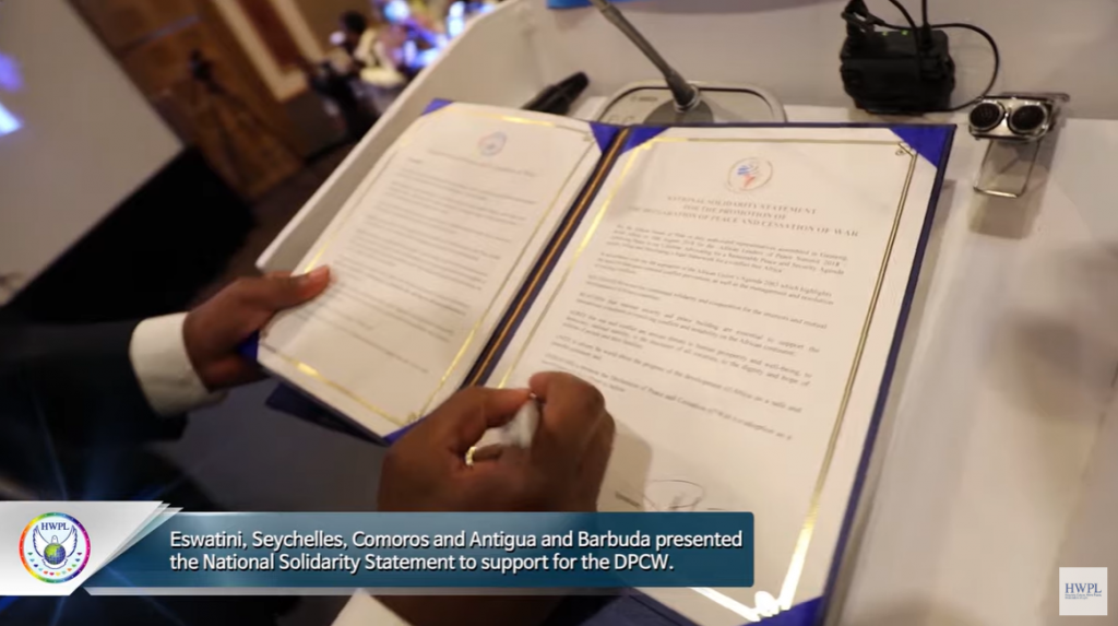 A STEP TOWARDS PEACE HWPL Offical Video Review 1 UN ECOSOC UN DGC Seychelles Man Hee Lee biography kamoros hwpl man hee lee eSwatini DPCW Law for Peace Barbuda antigua   