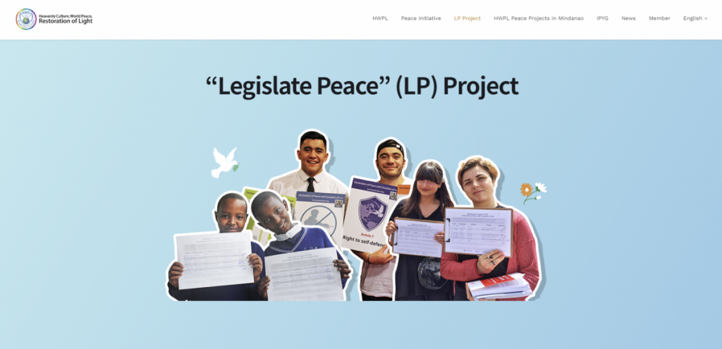 A STEP TOWARDS PEACE DPCW 8th : Building the Minds of Peace! man hee lee dpcw LPproject Legislate Peace Campaign hwpl dpcw DPCW_8th DPCW(Declaration of Peace and Cessation of War)   